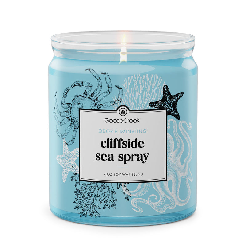 Cliffside Sea Spray Odor Eliminating 7oz Single Wick Candle I7