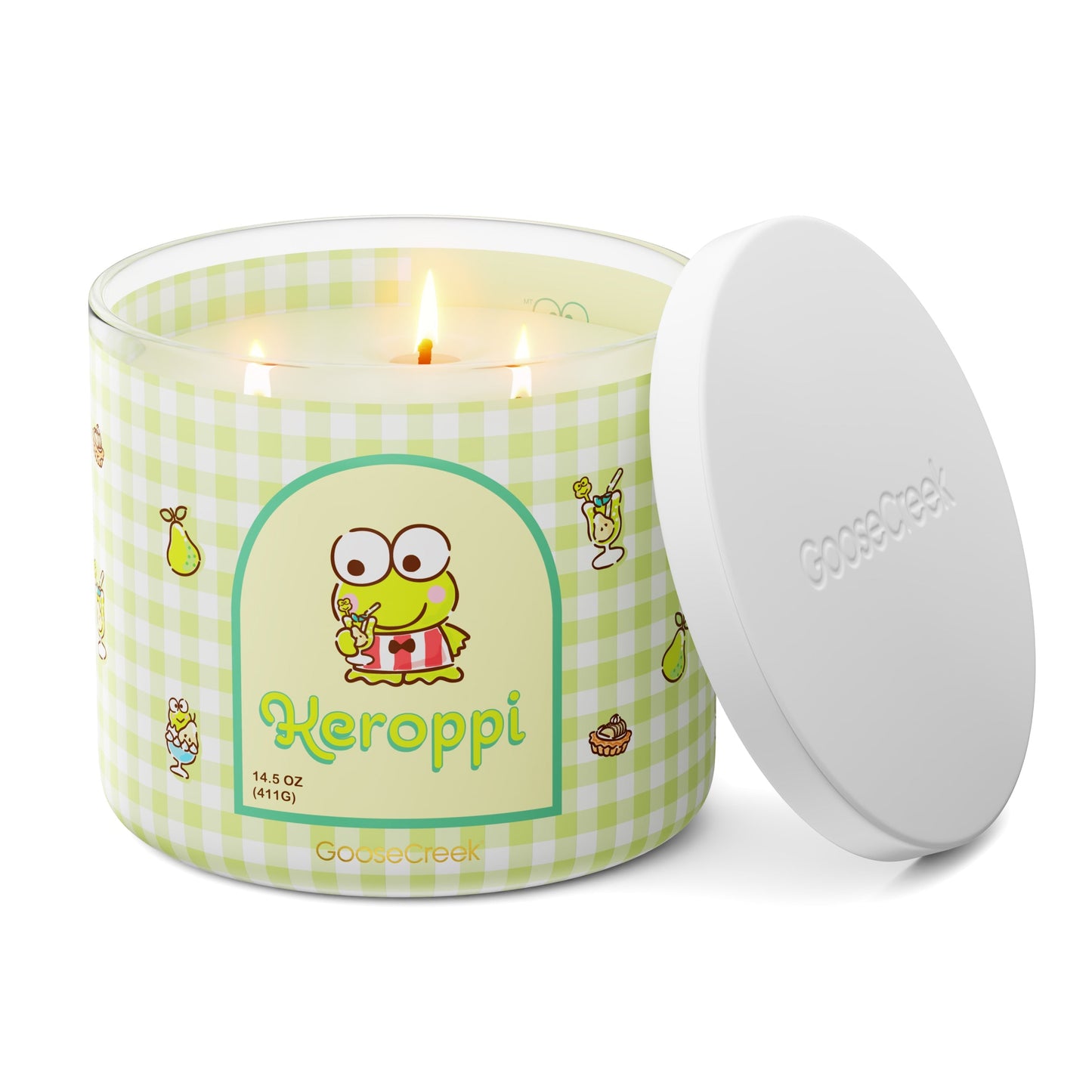 Keroppi Hello Kitty 3-Wick Candle