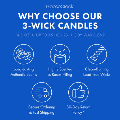 Red, White & Blue 3-Wick Candle